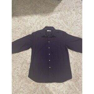 Artioli Men’s 100% Cotton Button Up Shirt Purple Made In Italy Size 16.5 Neck